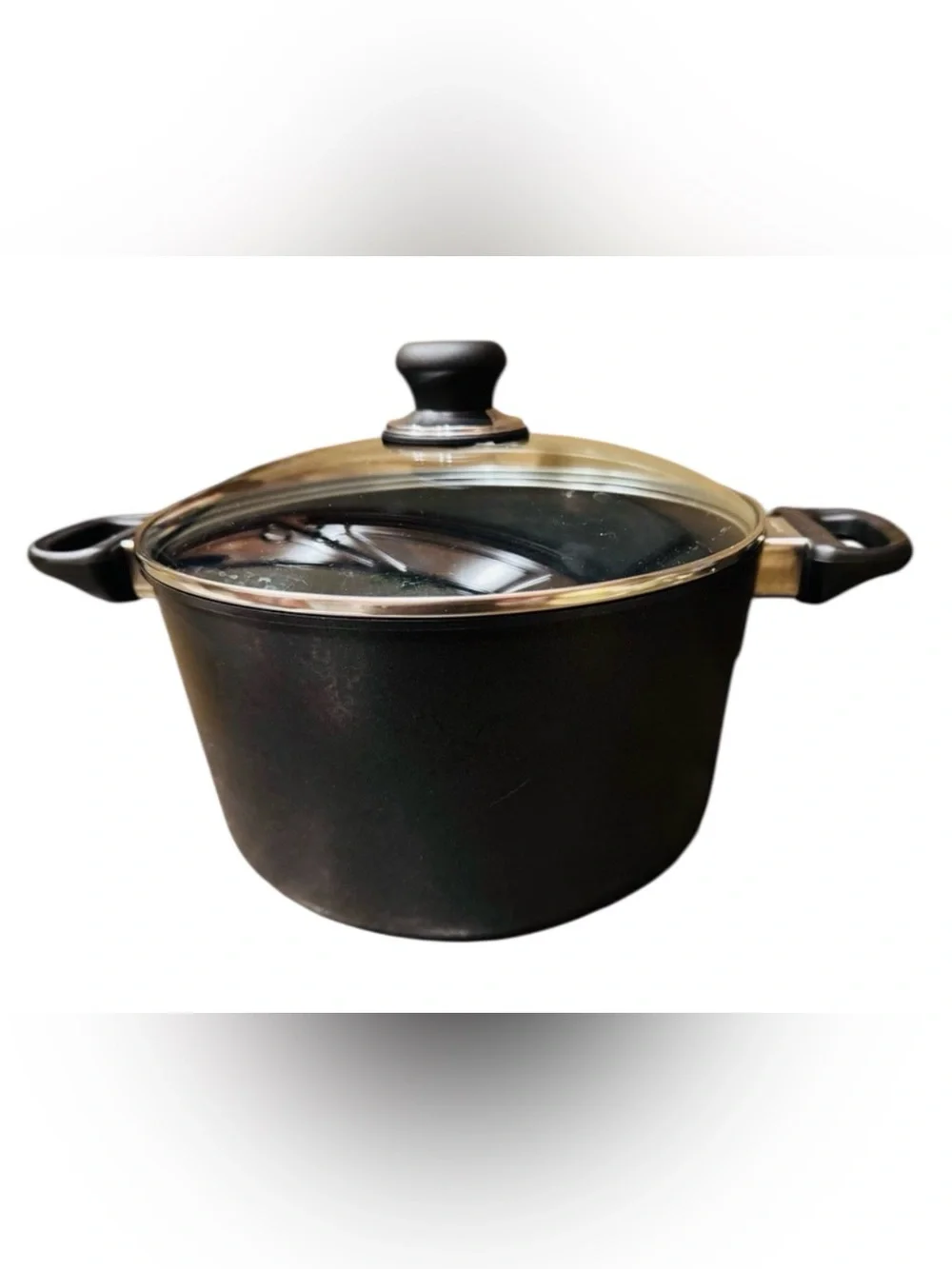 Scanpan 7 qt Stock Pot Dutch Oven with Glass Lid Chef Cookware Kitchen Nonstick